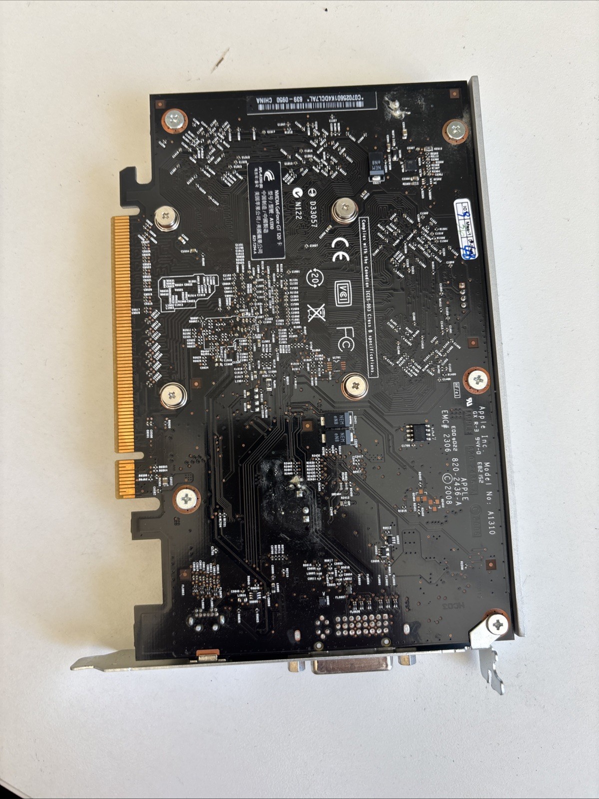 Apple NVIDIA GeForce GT 120 (A1310) 512MB GDDR3 SDRAM PCI Express