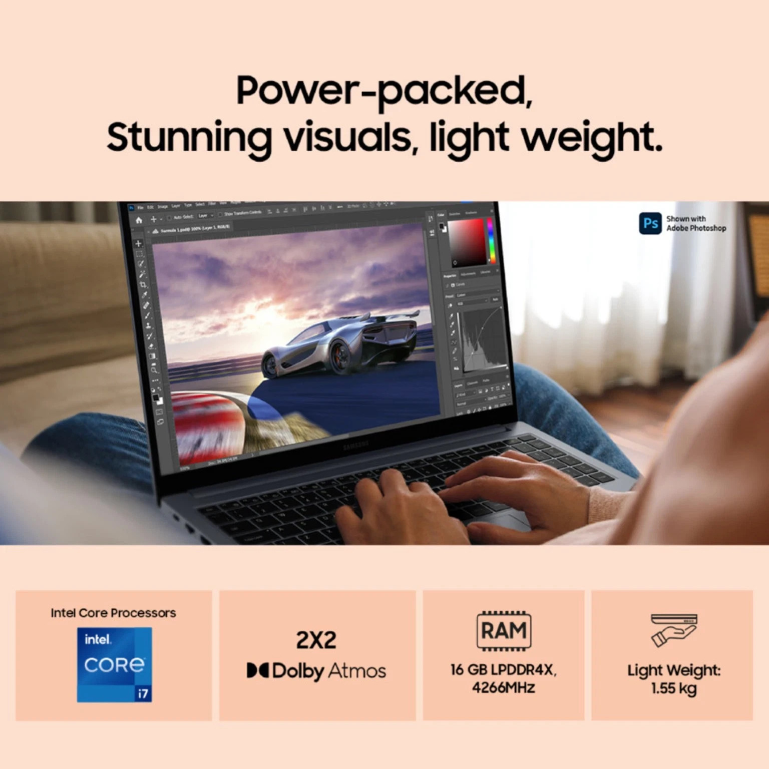 Samsung Galaxy Book4 Metal Intel Core i7 13th Gen 1355U|16 GB/512 GB SSD