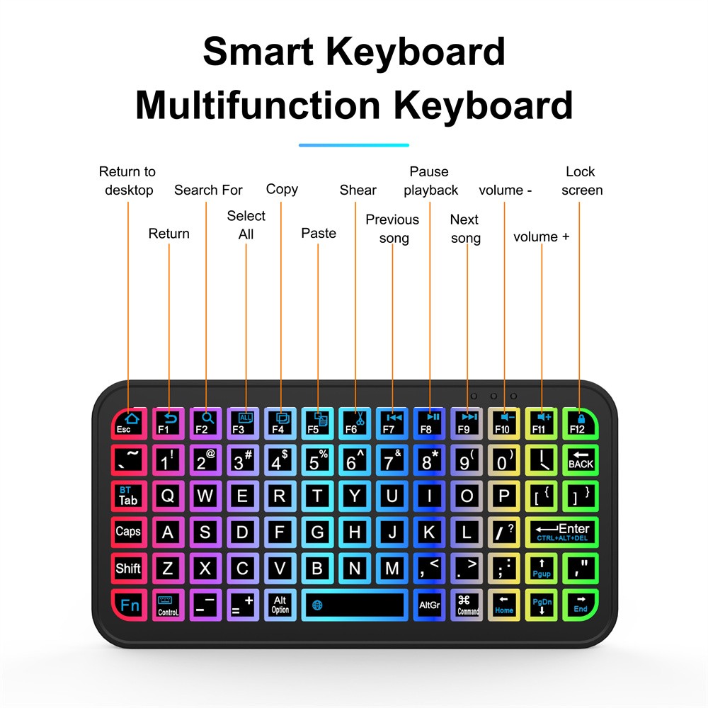 Mini Wireless Bluetooth Keyboard Compatible With Android Windows Mac System