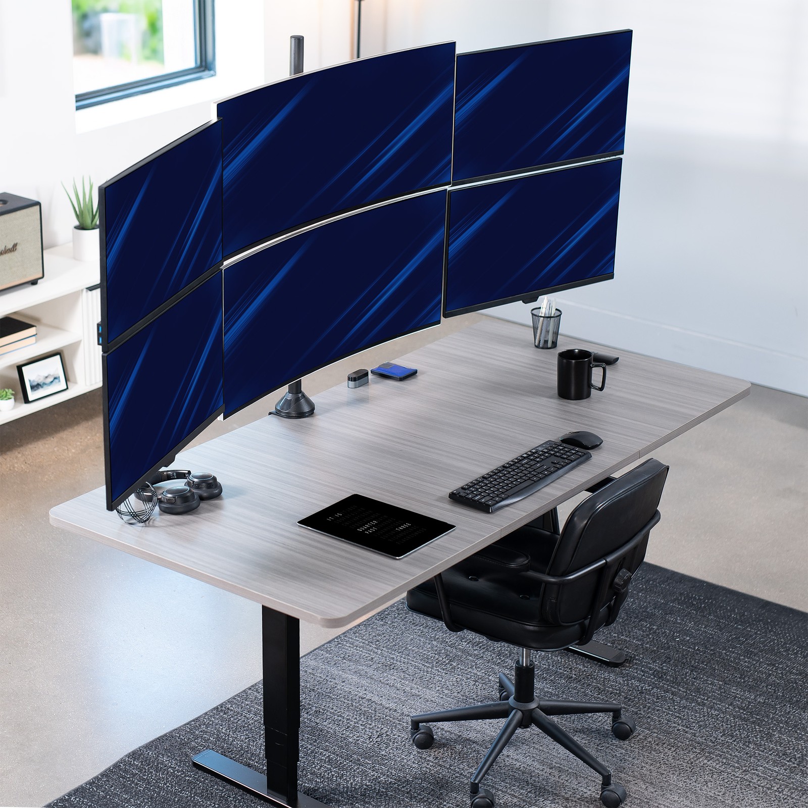 VIVO Telescoping Extra Tall Hex Ultrawide 27″ to 38″ Monitor Desk Mount