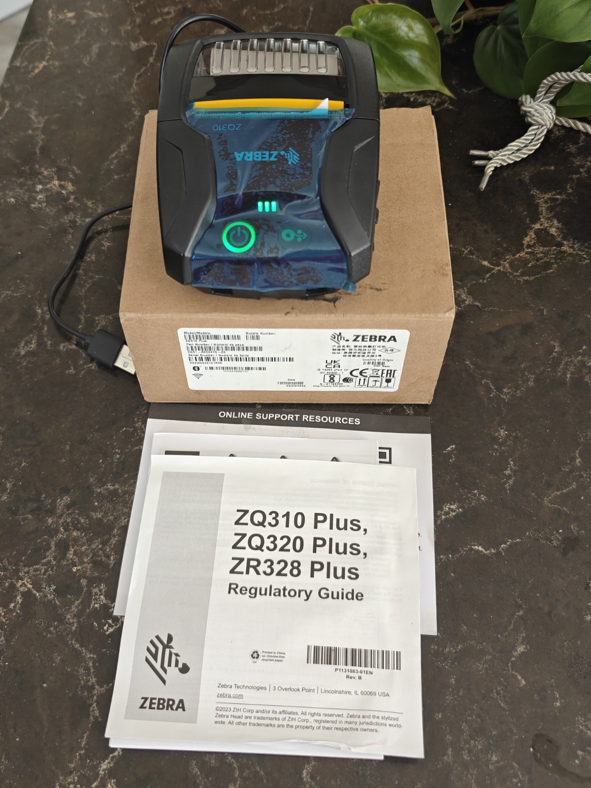 Zebra ZQ310 Thermal Label Printer “READ DISCRIPTION”