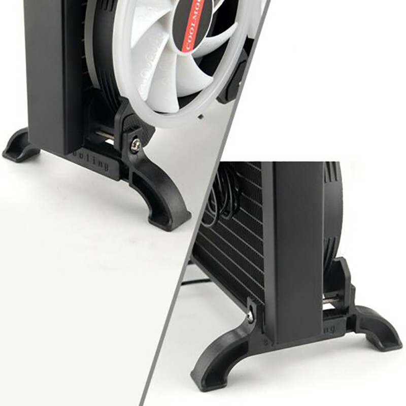 Ococoo 2x Black Radiator Mounting Bracket External Holder for 120/240/360/480mm