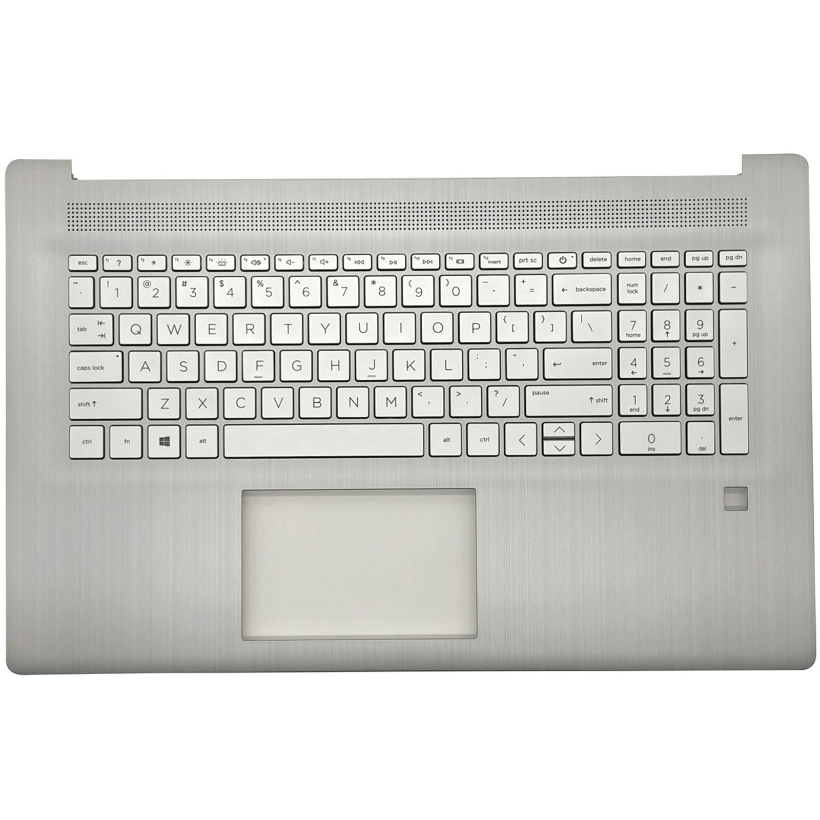 New For HP 17-CN 17-CP Palmrest Backlit Keyboard Silver M50457-001 US