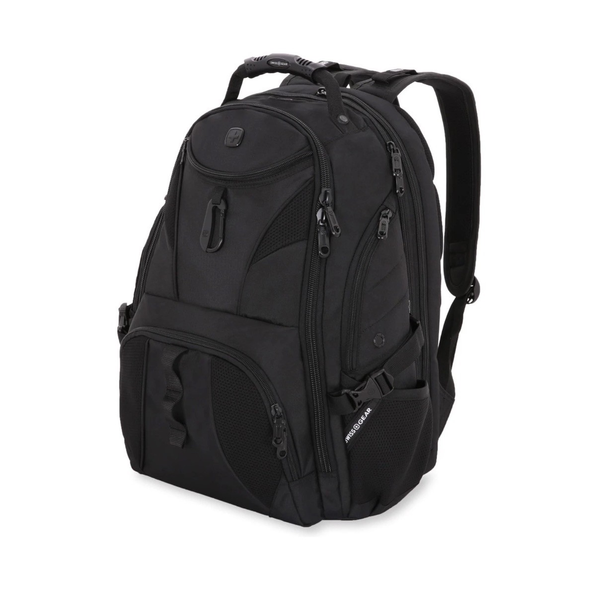 SWISSGEAR 1900 ScanSmart 17” Laptop Backpack Black TSA Travel Computer Bag