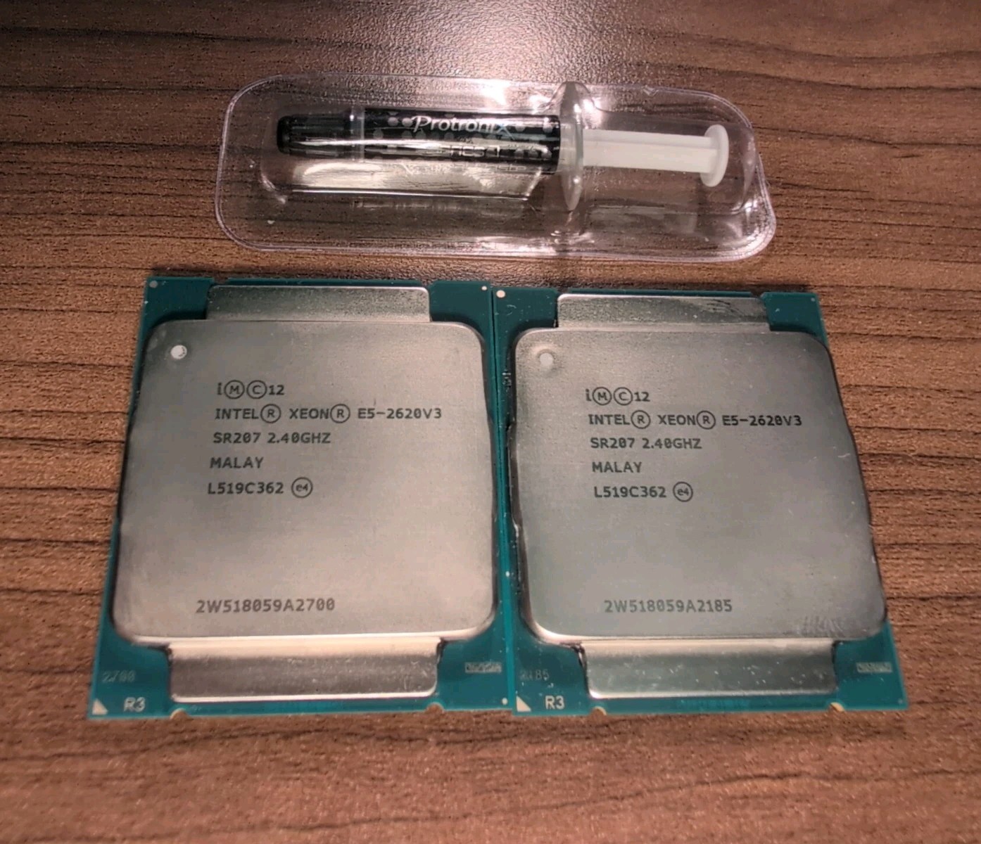 Matched pair INTEL XEON E5-2620 V3 2.4GHz 6 CORE 20MB CPU SR207 LGA2011