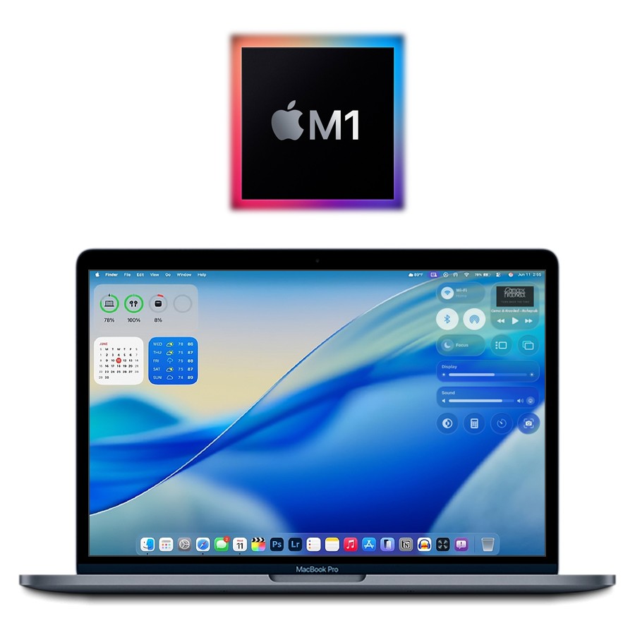 2020 Apple M1 MacBook Pro 13.3″ 8GB/256GB SSD – (Space Gray) A2338 w/Warranty