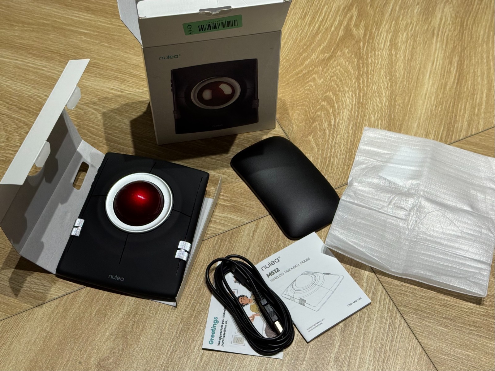 Nulea M512 Wireless Trackball Mouse Ergonomic 55mm Trackball, Adjustable DPI…