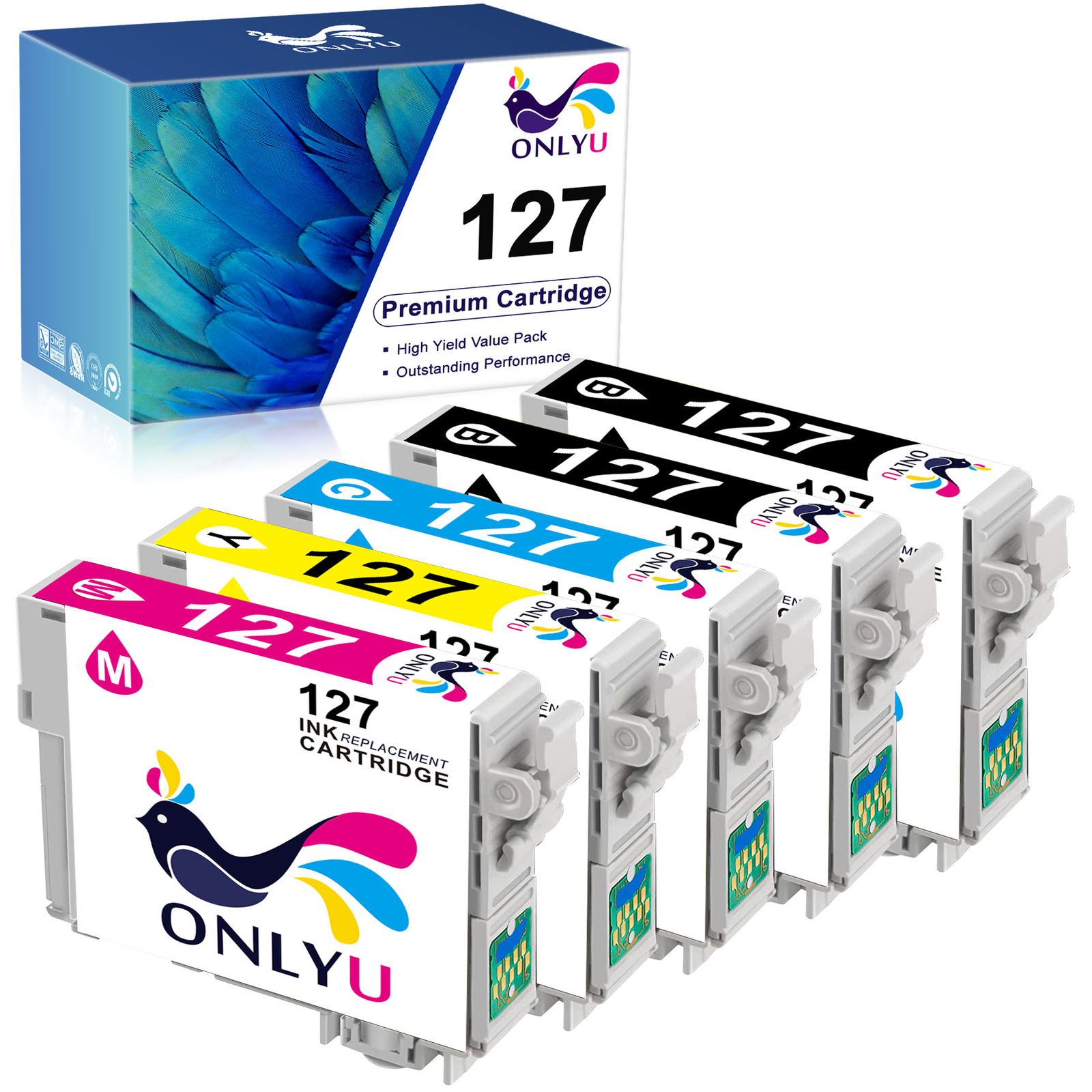 Ink For Epson 127 NX530 625 WF-3520 WF-3530 WF-3540 WF-7010 WF-7510 7520 545 645