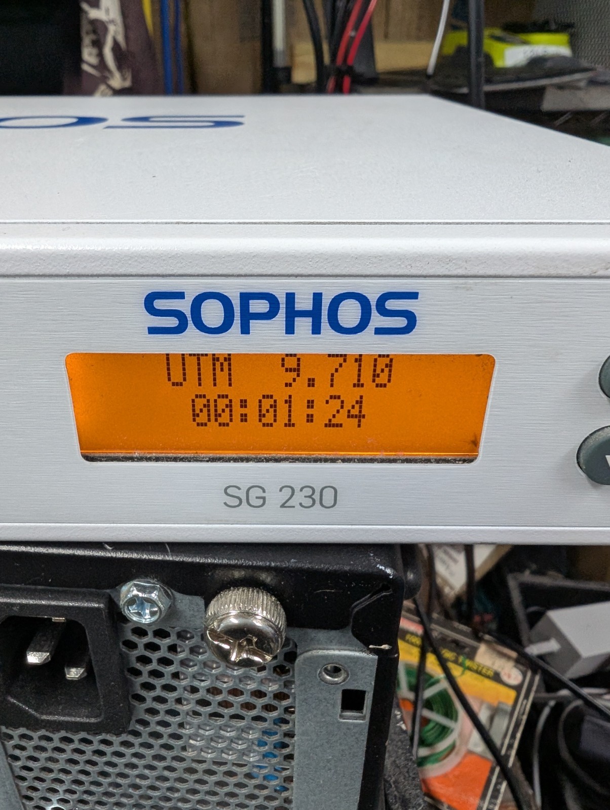 Sophos SG 230 REV.1 Firewall Security Appliance Hardware Boots Up