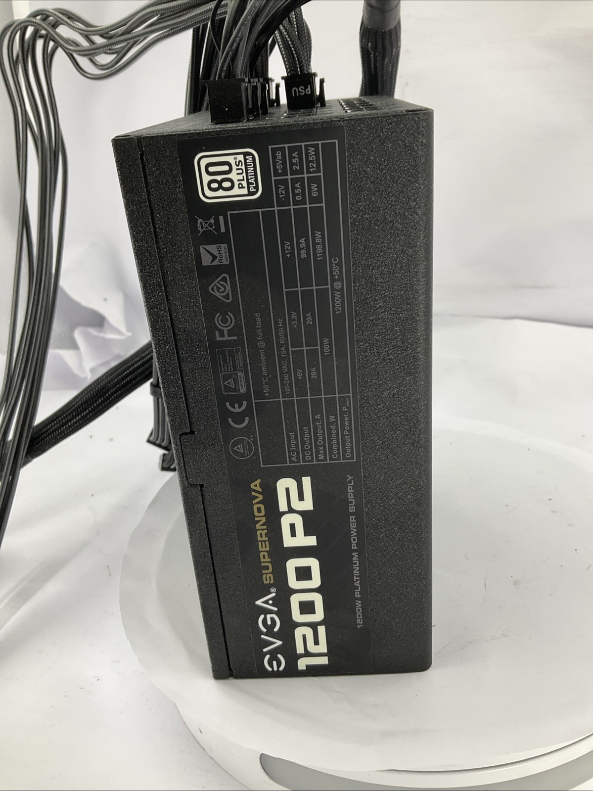 EVGA SuperNOVA 1200-P2 80+ Platinum 1200W Power Supply PSU 220-P2-1200