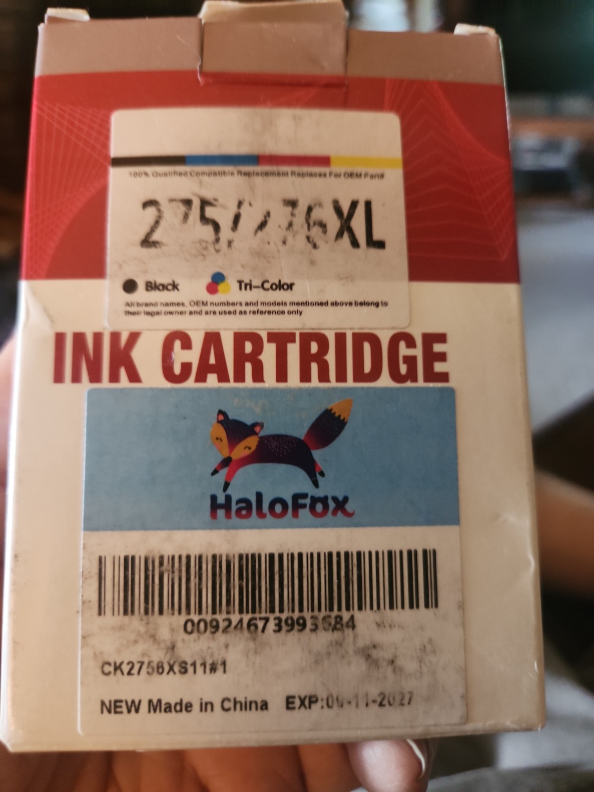 275XL 276XL Ink Cartridges Exp 9/11/2027