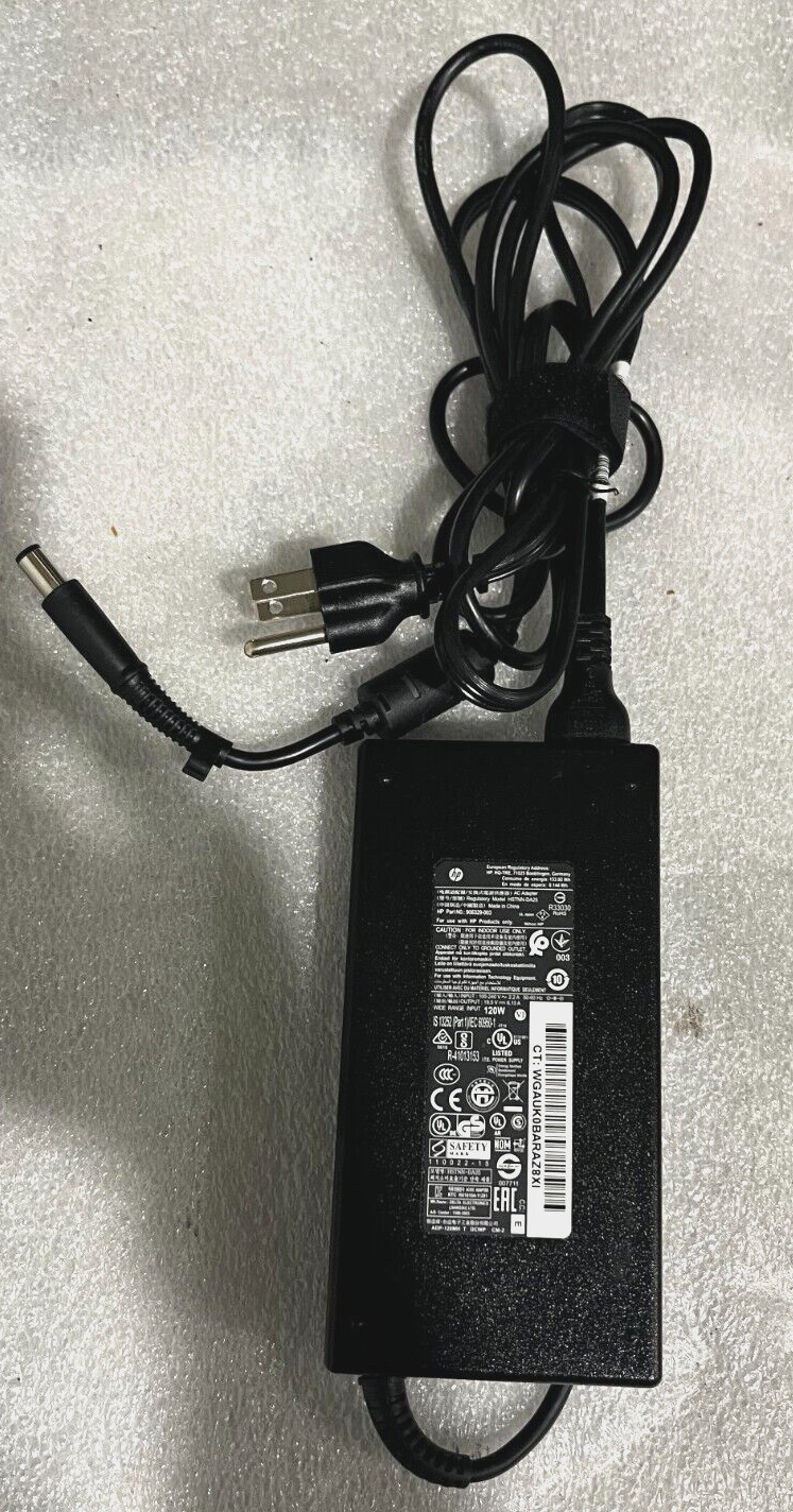 Genuine HP 19.5V 6.15A 120W Laptop Charger AC Adapter Power Supply w/ Power