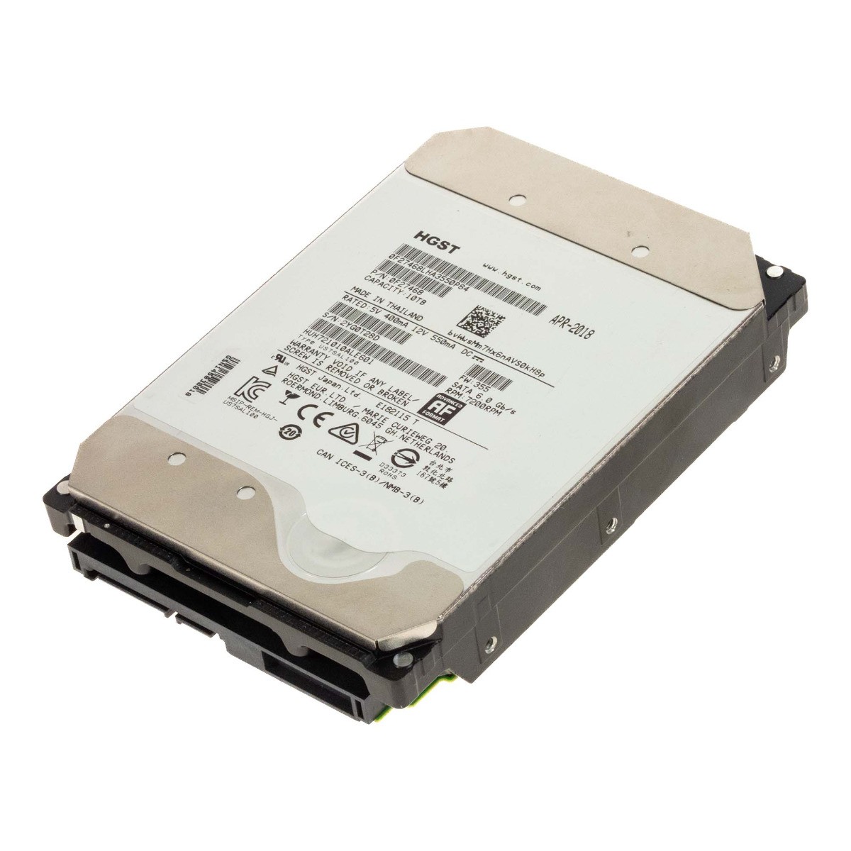 Hgst UltraStar He10 Huh721010Ale601 10Tb 7.2K 256Mb Sata Iii 3.5