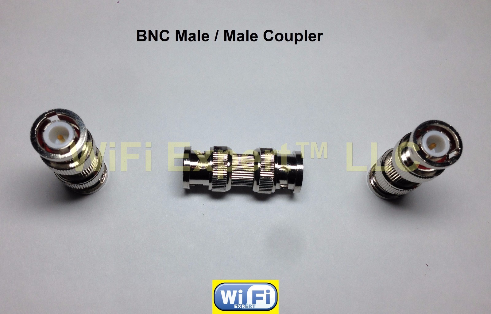 1 BNC male to BNC male Barrell In Series RF Cable Adapter Connector USA