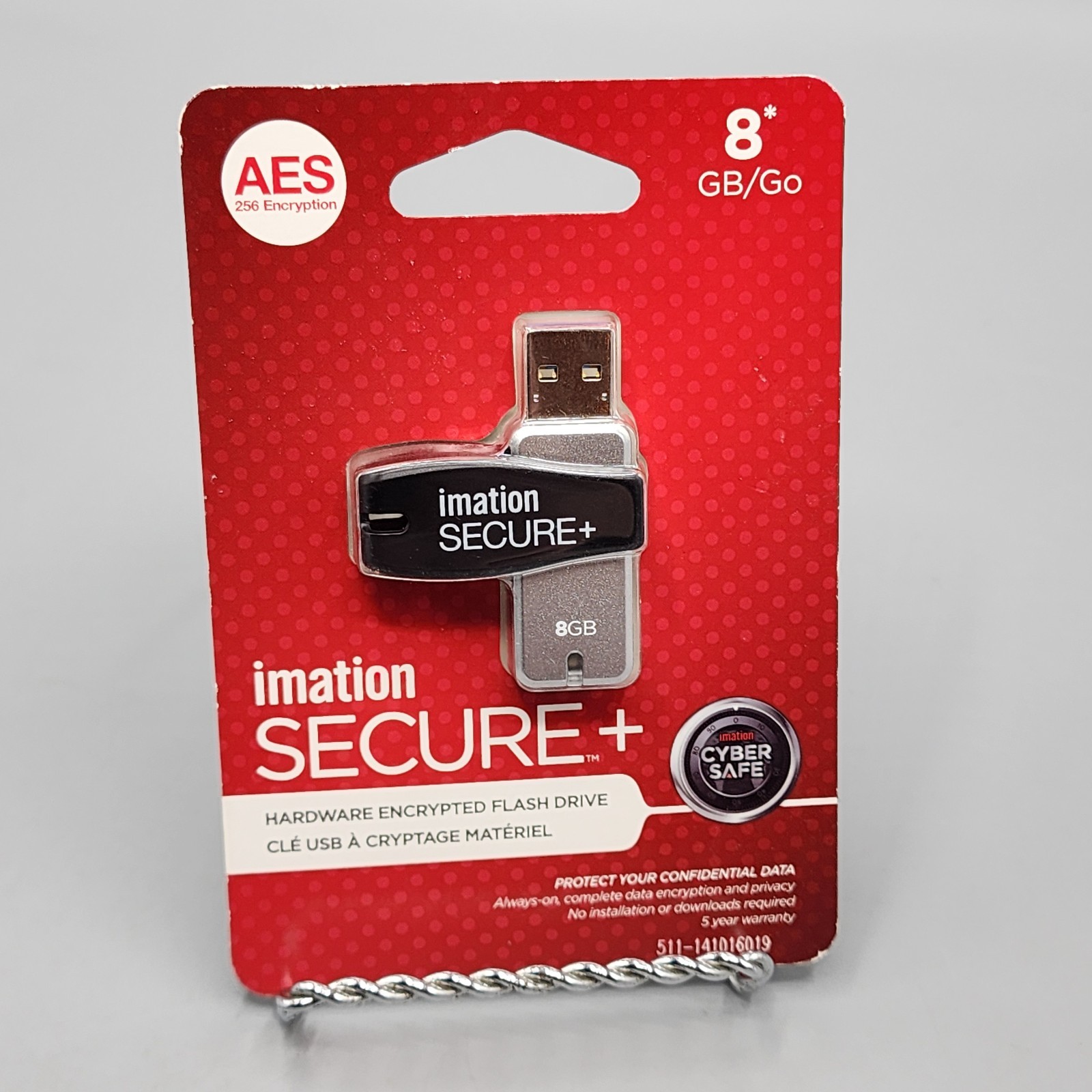 Imation 8GB SECURE+ USB 3.0 Swivel ENCRYPTED Flash Drive Windows Ready – NEW