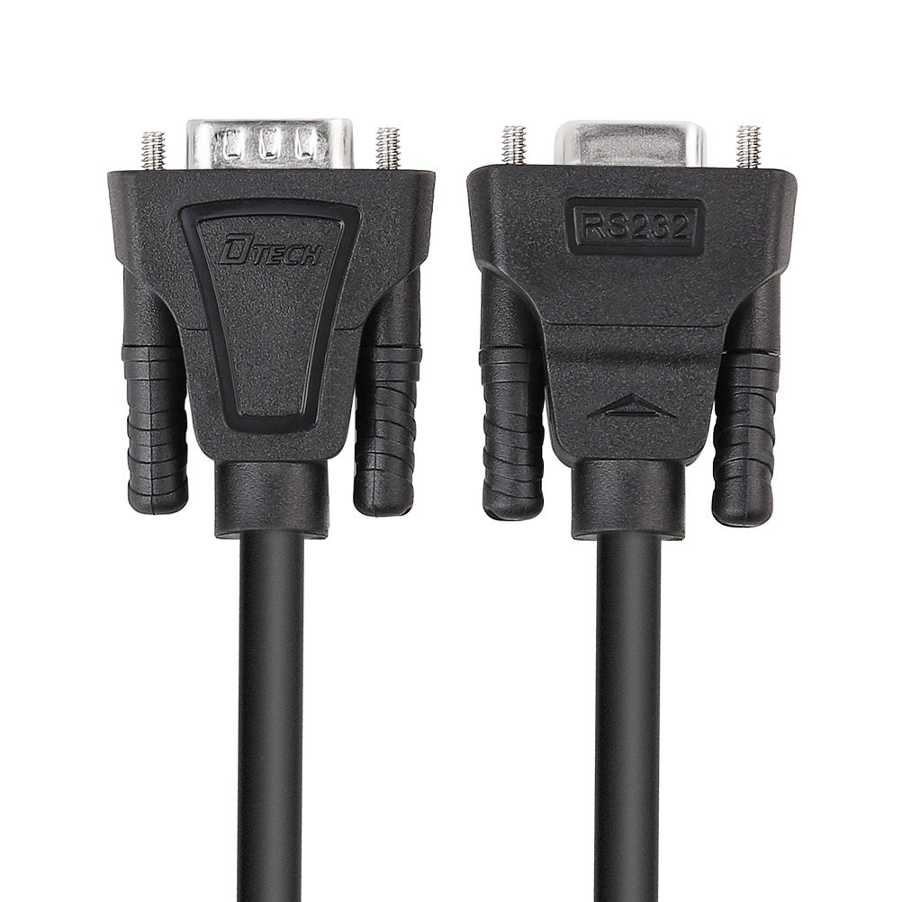2M DB9 RS232 Serial Cable Male to Female Computer Monitor Cable 9 Pin Null Modem