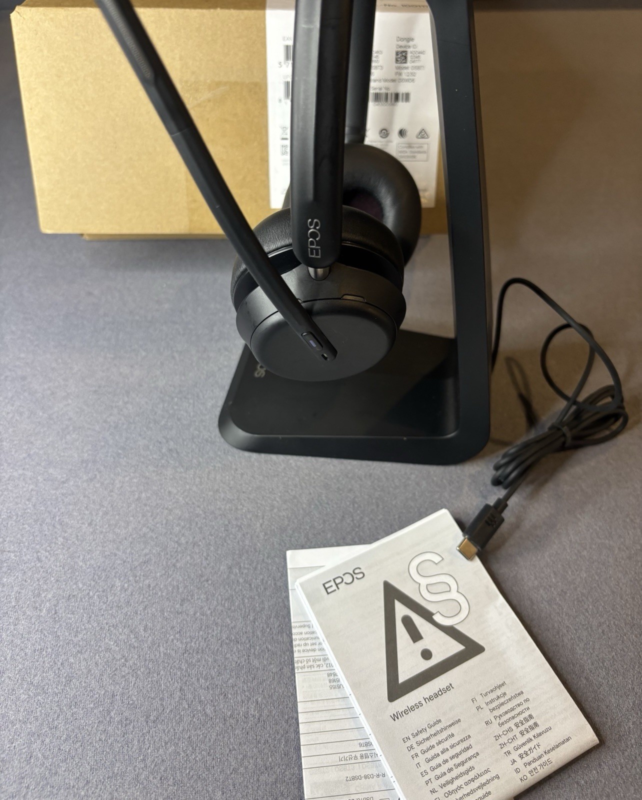 EPOS IMPACT 1061T Wireless Bluetooth Headset w/ Charging Stand & Case