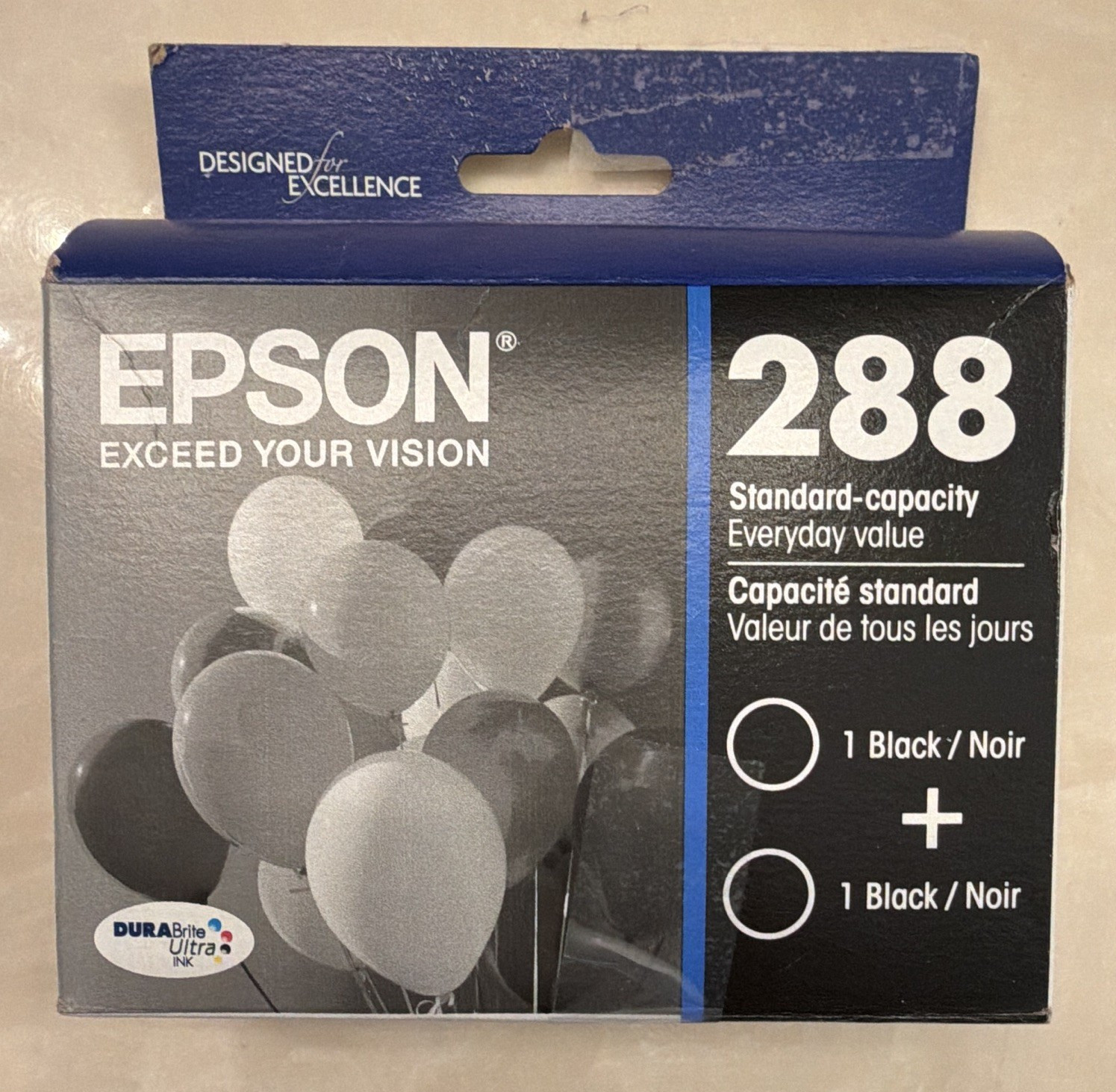 Epson Genuine/Original 288 Black Inkjet Ink Cartridges 2-Pack T288120-D2