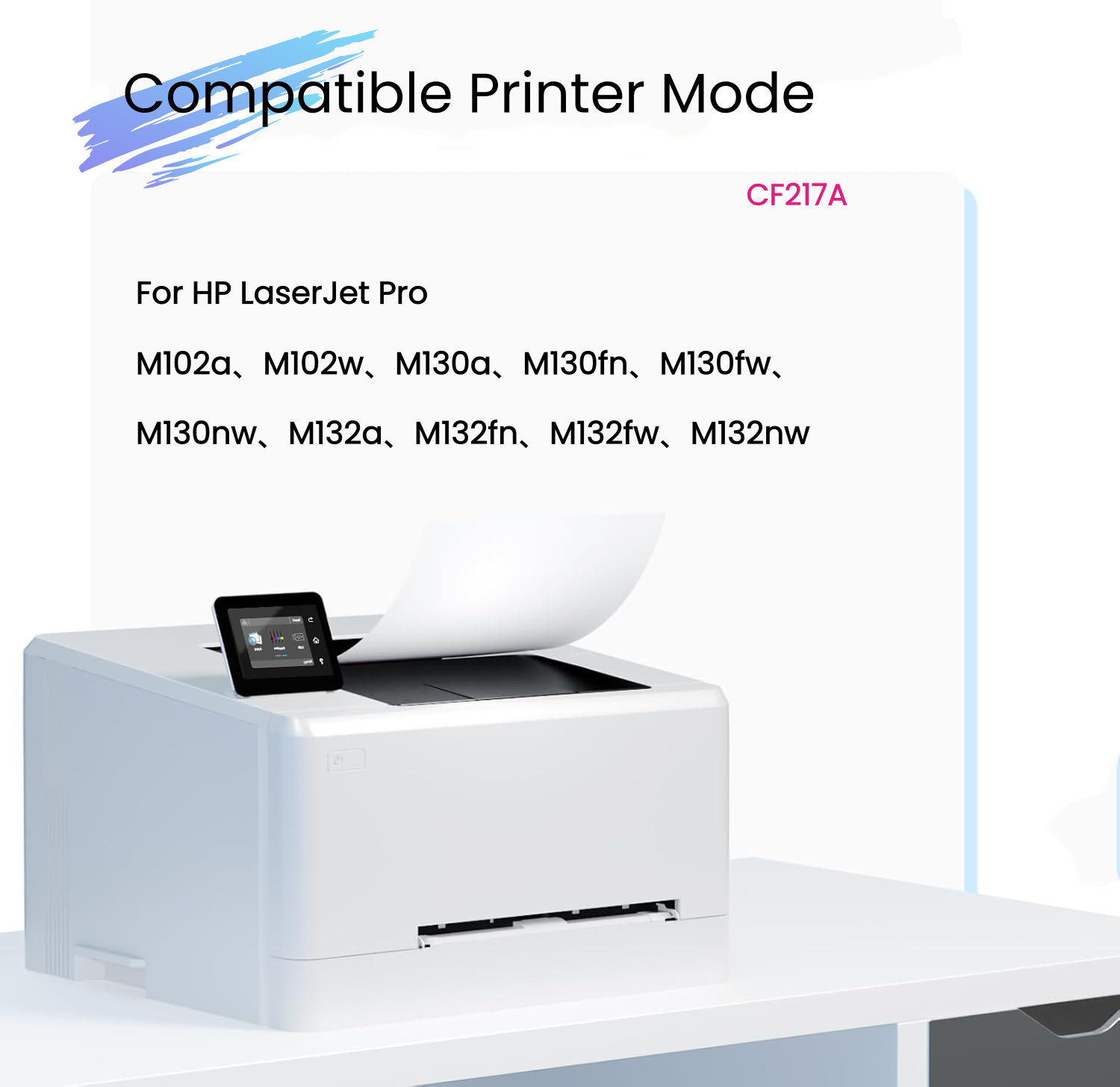 Brand New 5PK CF217A 17A Toner Cartridge for HP M102 M130 M132 Black