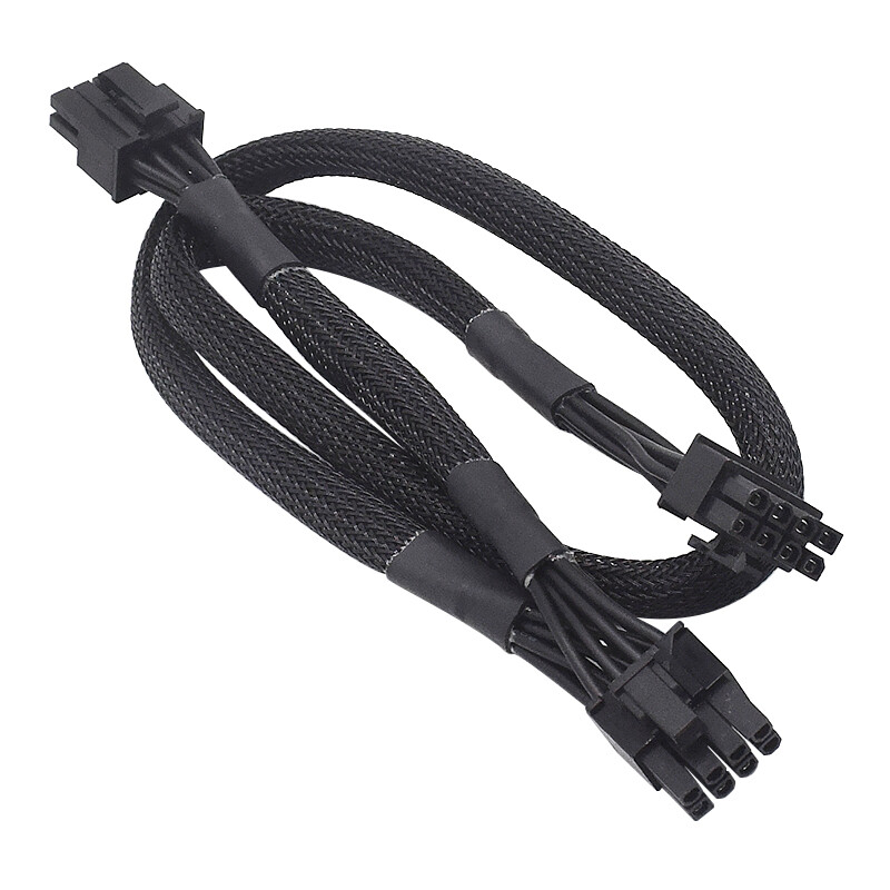 8Pin To Dual 8Pin (6+2 ) PCIe VGA Power Cable For Super Flower PSUs