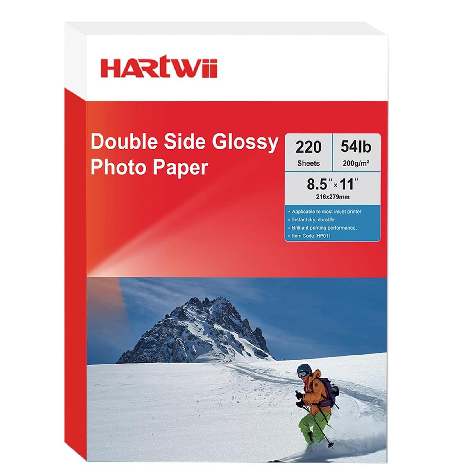 HARtwii 220 Sheets Double Sided Glossy Photo Paper 54lb 8.5×11 inches High Qu…