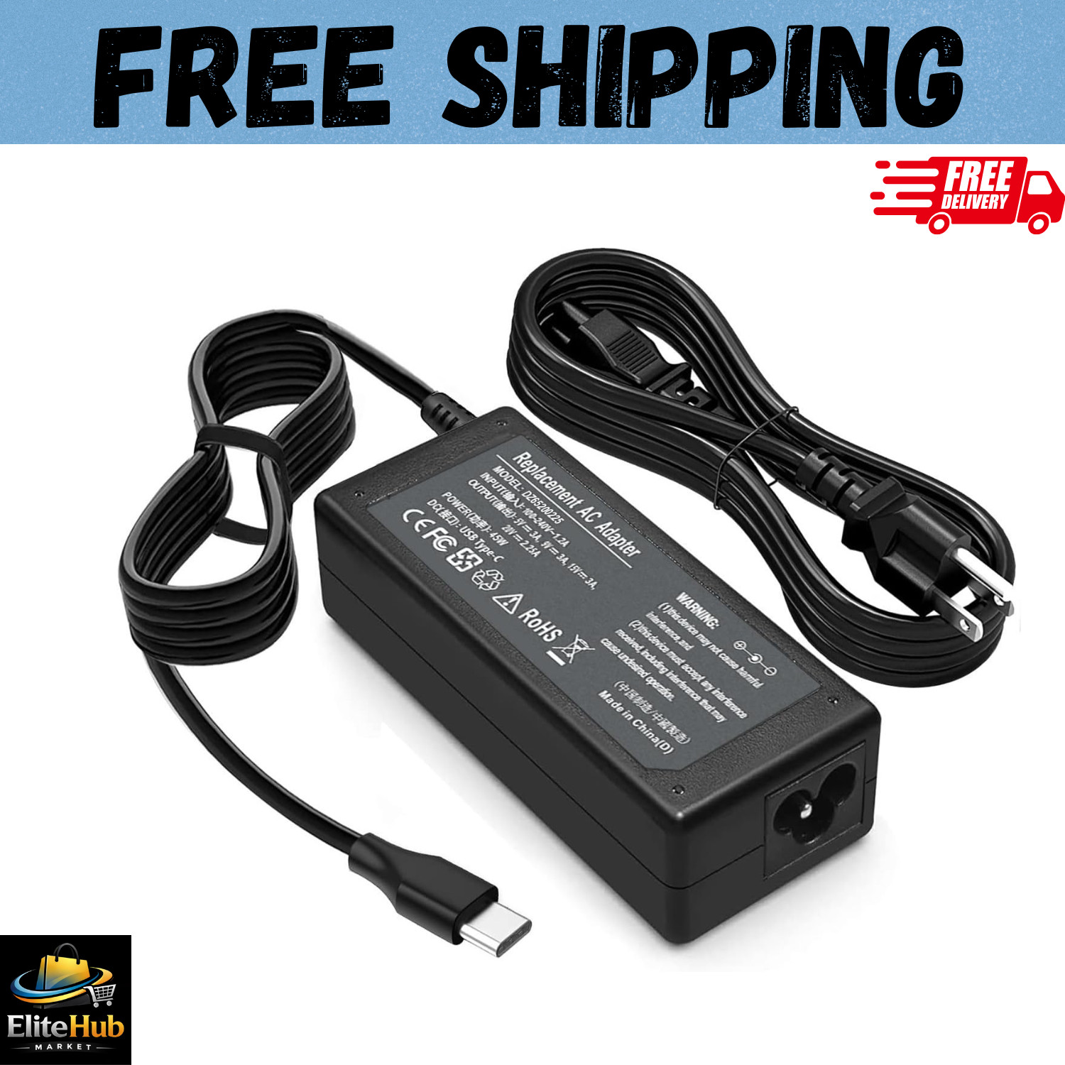 45 Watt USB C Chromebook Charger