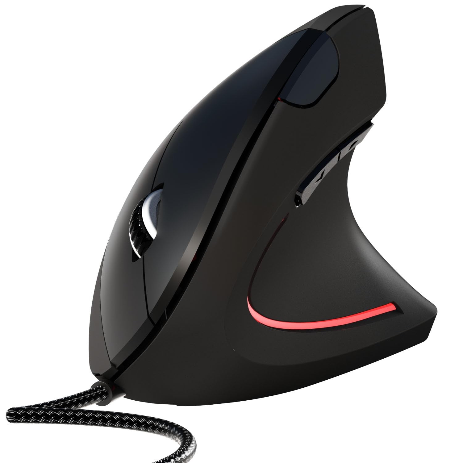 Wired Ergonomic Mouse,Vertical Mouse with Nylon-Braided Cable,6 Buttons,6400 …
