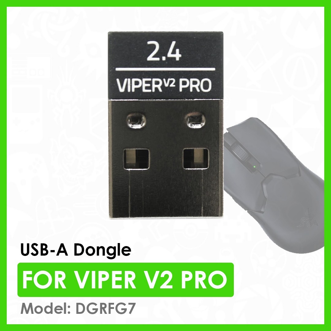 Genuine Razer USB-A Dongle for Viper V2 Pro Gaming Mouse | Black | DGRFG7