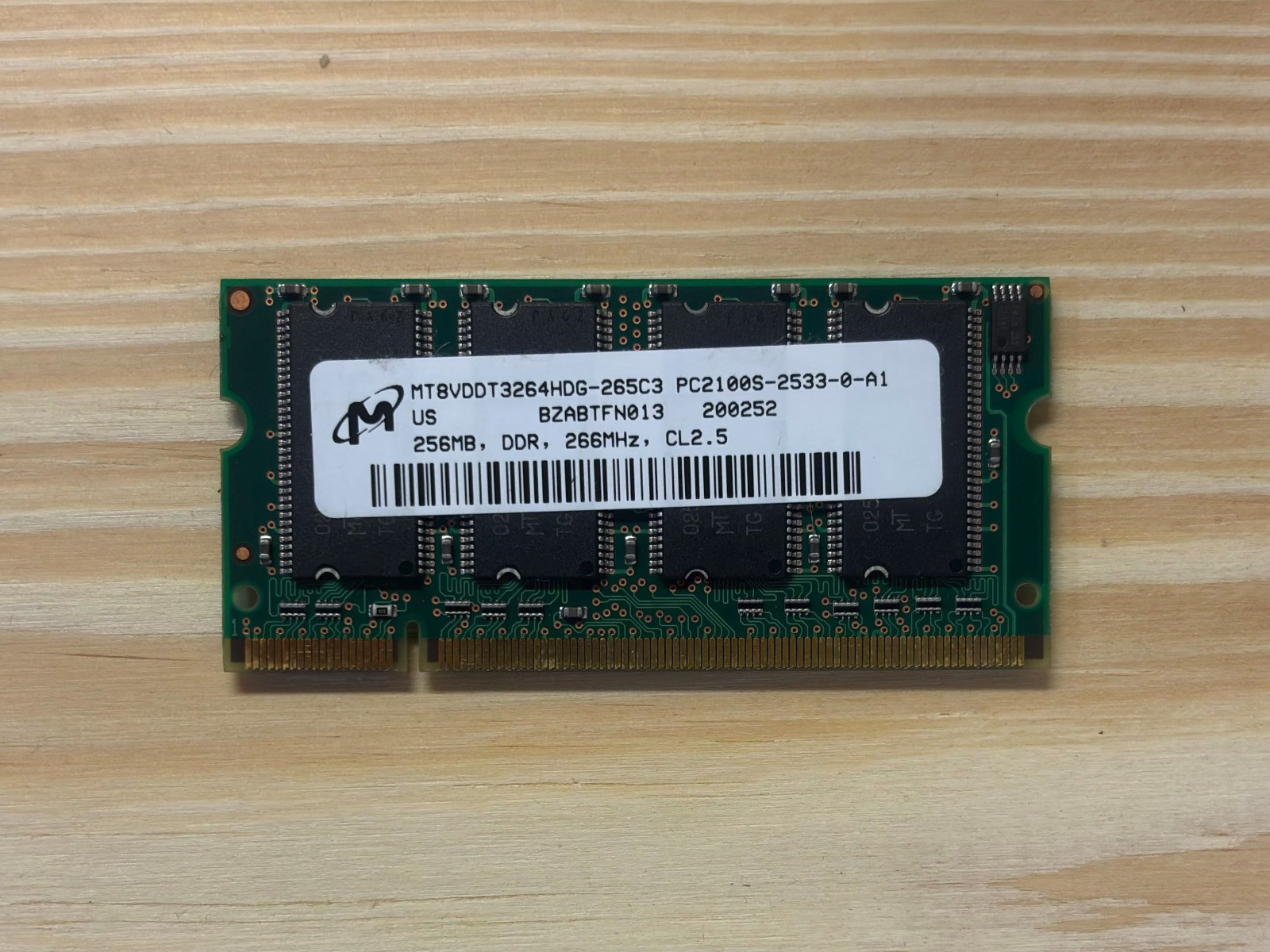 Various Brands 256/512 MB SO-DIMM 266/333 MHz DDR SDRAM Memory