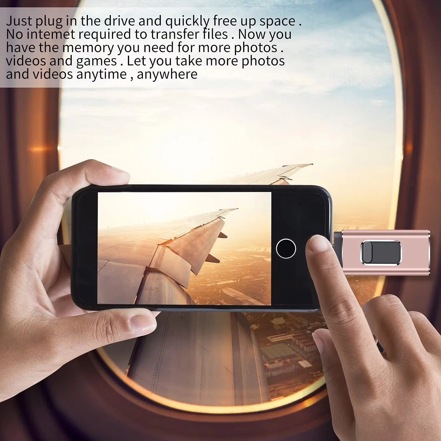 4 IN 1 USB 3.0 Flash Drive Memory Photo Stick for iPhone Android Type C