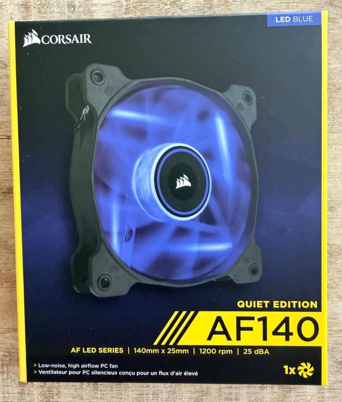 Corsair AF140 Quiet Edition LED Blue 140mm Case Fan CO-9050017-BLED New