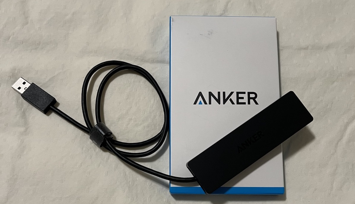 Anker 4-Port Ultra-Slim Data USB 3.0 Hub with 2ft Extended Cable for Mobile HDD
