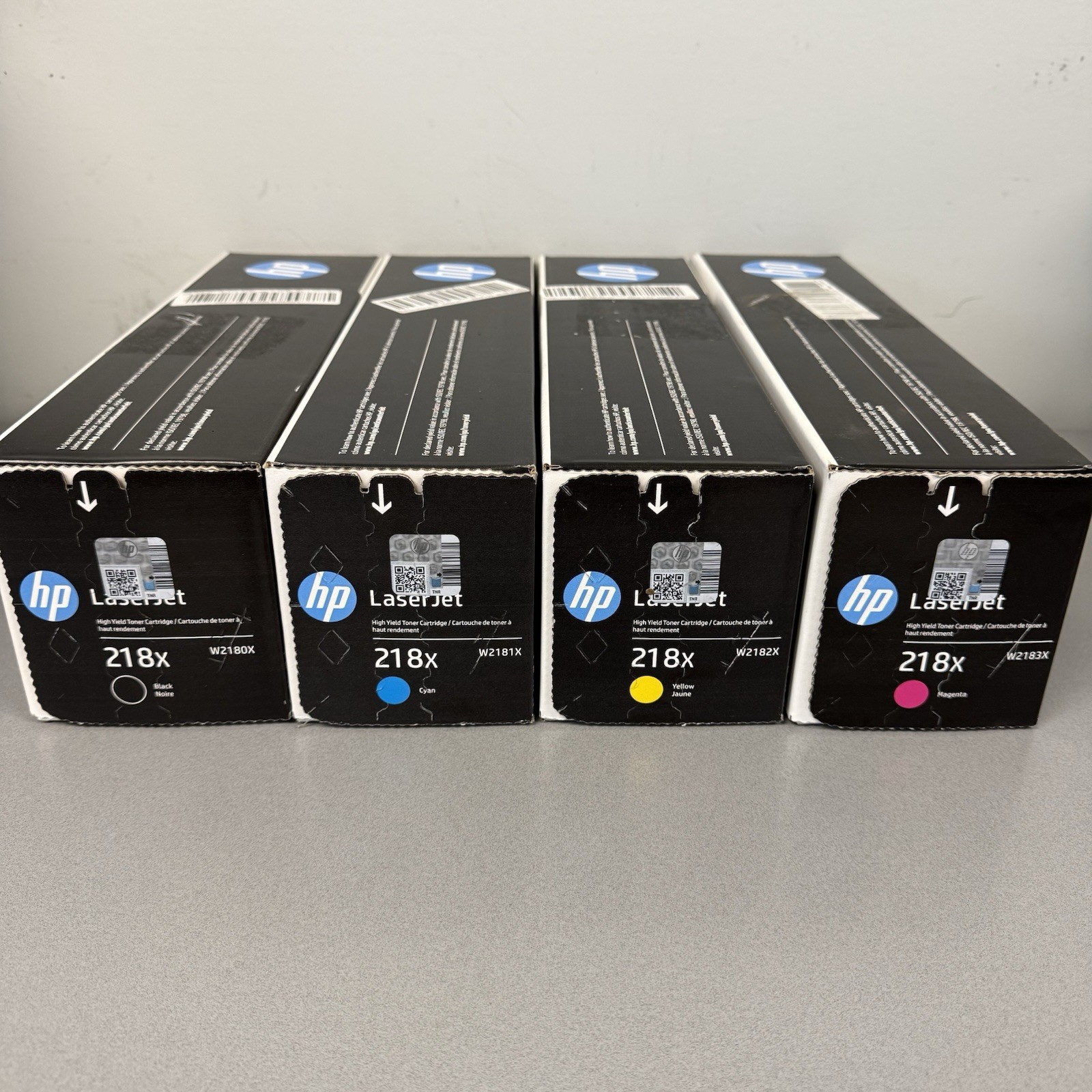HP 218X High Capacity Complete Toner Set KYCM for LaserJet Pro 3201dw MFP 3301
