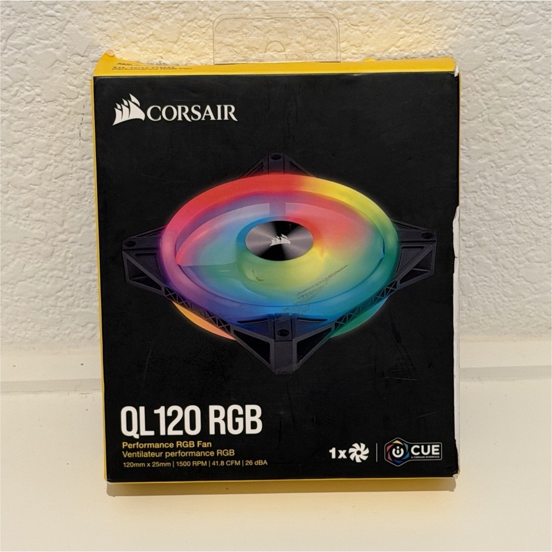 Corsair QL120 120mm RGB 4-Pin PWM Case Fan 1500RPM 41.8CFM CO-9050097-WW