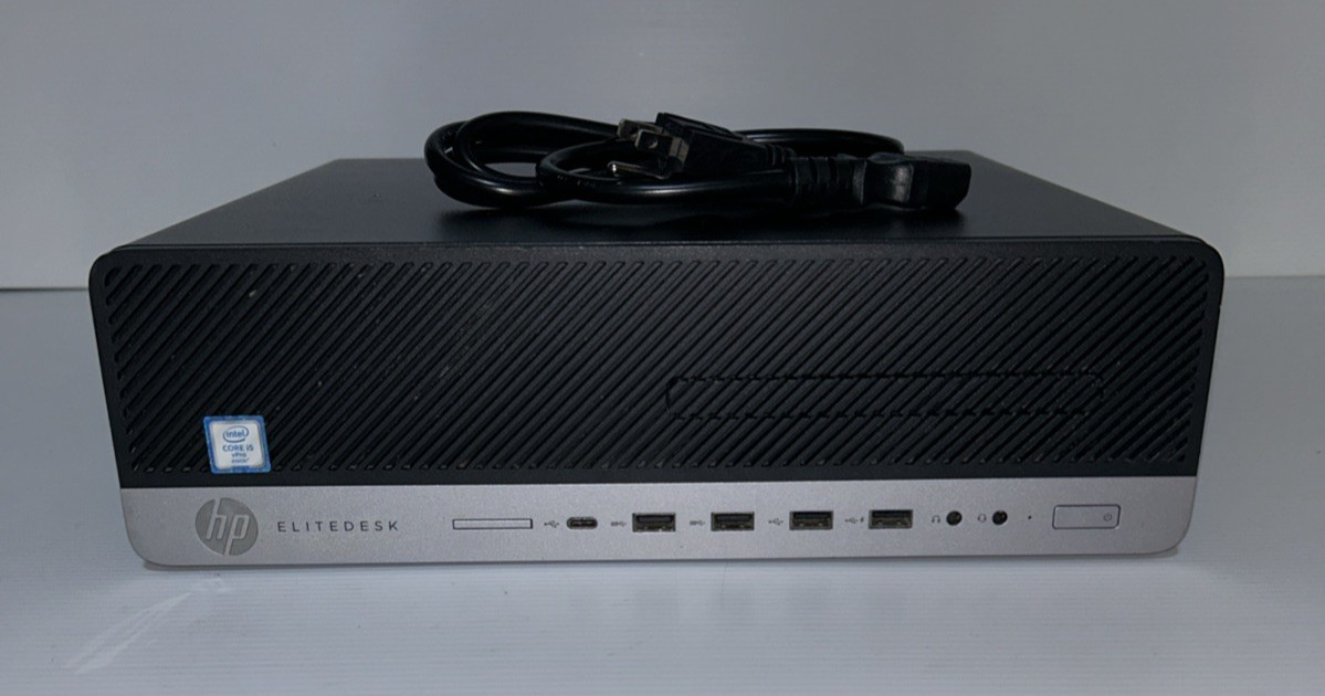 HP EliteDesk 800 G3 SFF Desktop PC, Intel i5-6500 3.2GHz, 8GB RAM, 1TB, W11