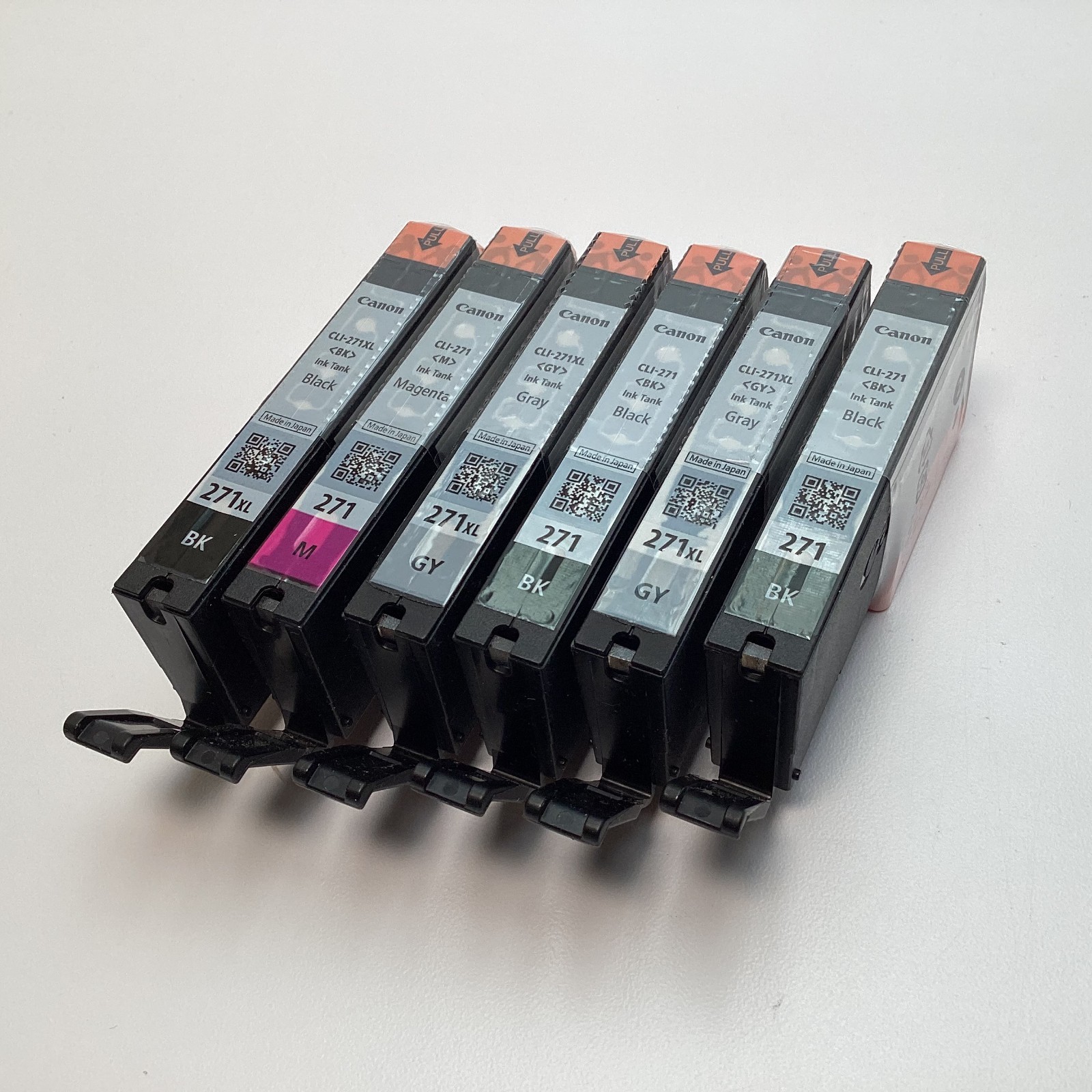 (Lot of 6) Canon CLI-271 & CLI-271XL Genuine OEM Ink Cartridge – Mixed Colors