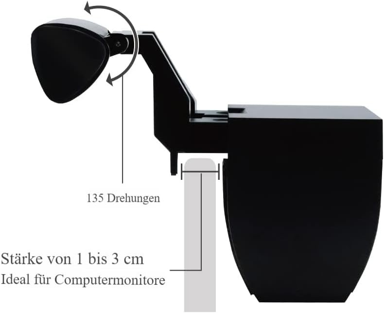 Computer Monitor Light Bar, LED Screen Standard Light, Black