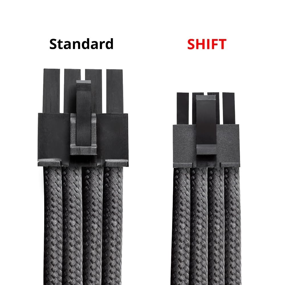 CableMod C-Series Pro ModFlex Sleeved 12VHPWR Cable Kit Type 5 RMx SHIFT (Black)