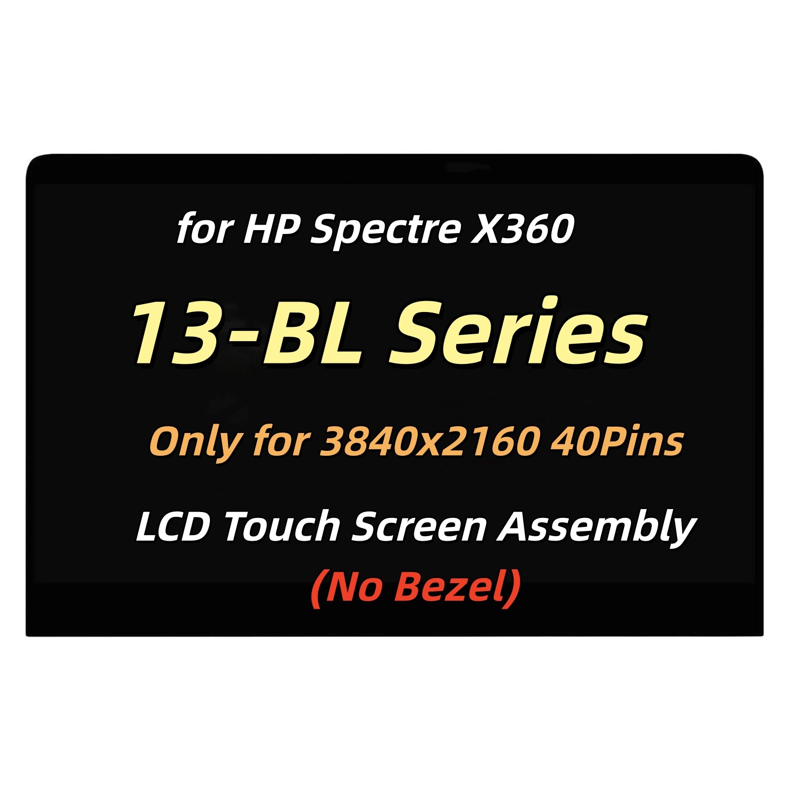 15.6″ UHD LCD Screen Assembly for HP Spectre X360 15-BL062NR 15-BL072NR Touch