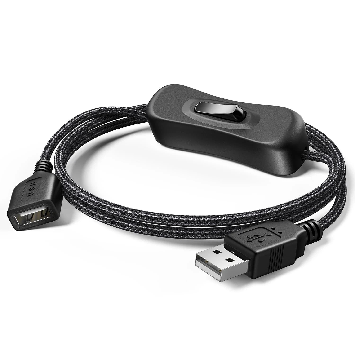 USB Switch Extension Cable, Upgraded USB Extension Cord with On/Off Power Switch