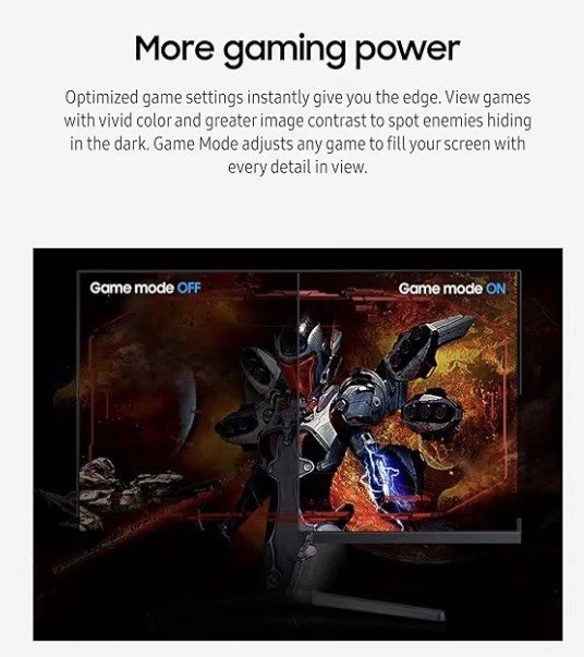 Samsung 32″ Flat Monitor AMD FreeSync 75Hz Borderless with DP Cable S32B304NWN