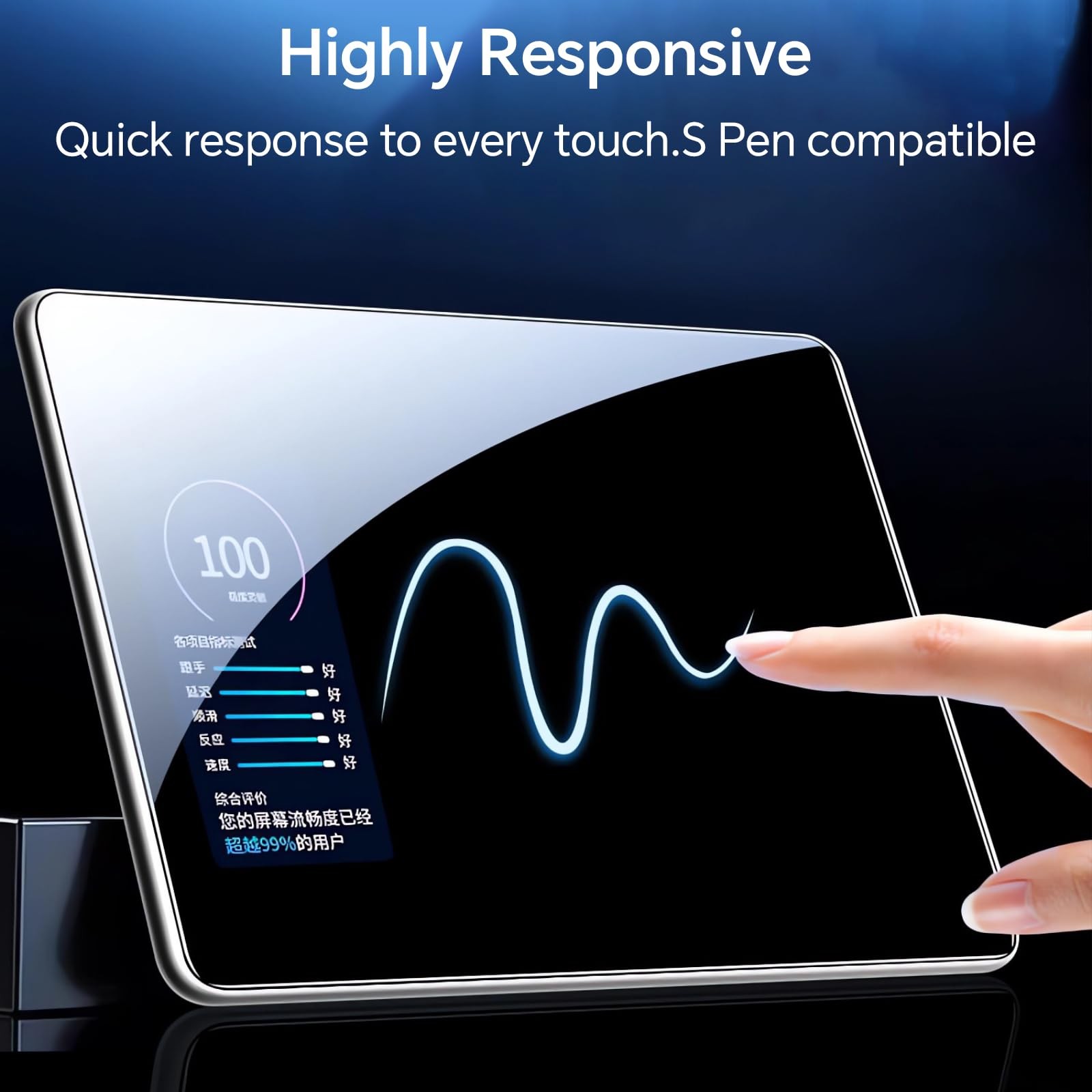 【2+1 PACK】Screen Protector for Samsung Galaxy Tab S10 Ultra/Tab S9 Ultra 14.6…
