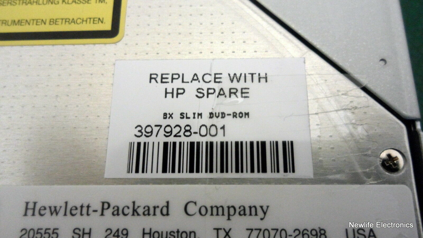 HP 397928-001 IDE Slimline DVD-ROM Optical Drive 8x DVD-ROM/24x CD-ROM 168003-9D