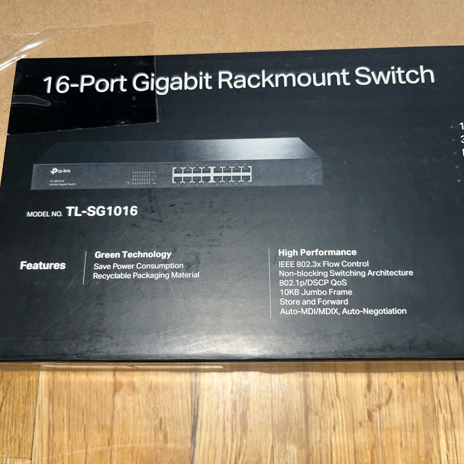 TP-Link 16-Port Gigabit Rackmount Switch TL-SG1016 Ver. 10.0