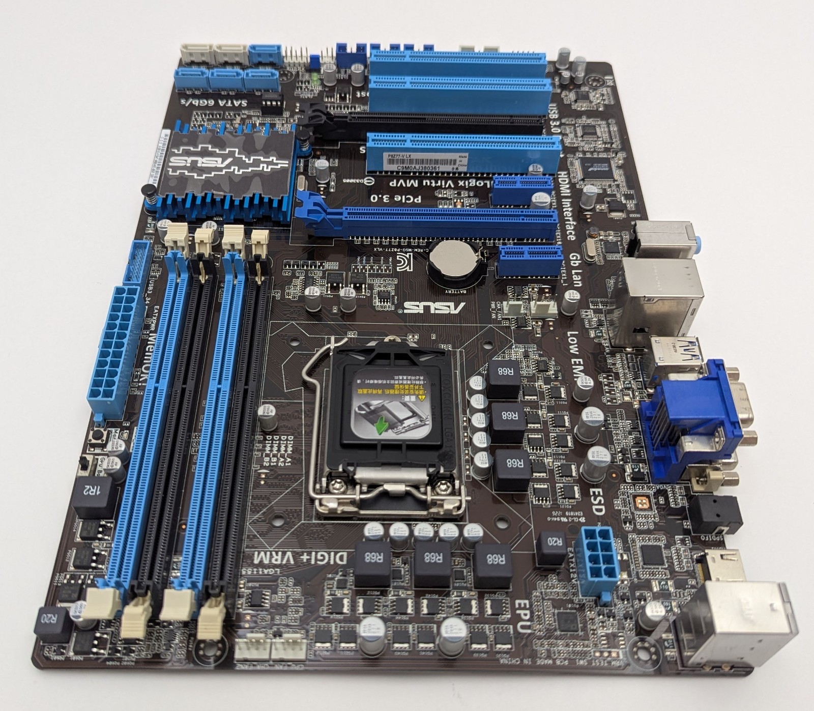 ASUS P8Z77-V LX ATX Desktop Motherboard LGA 1155/Socket H2 DDR3 SDRAM Intel Z77