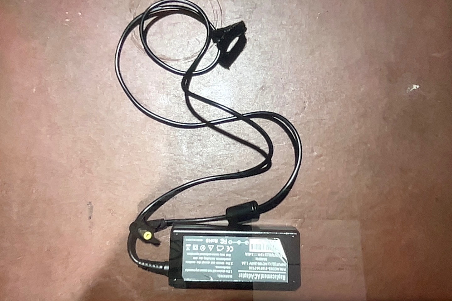 Replacement Laptop AC Adapter Power Supply Charger Yellow Tip Cord Included