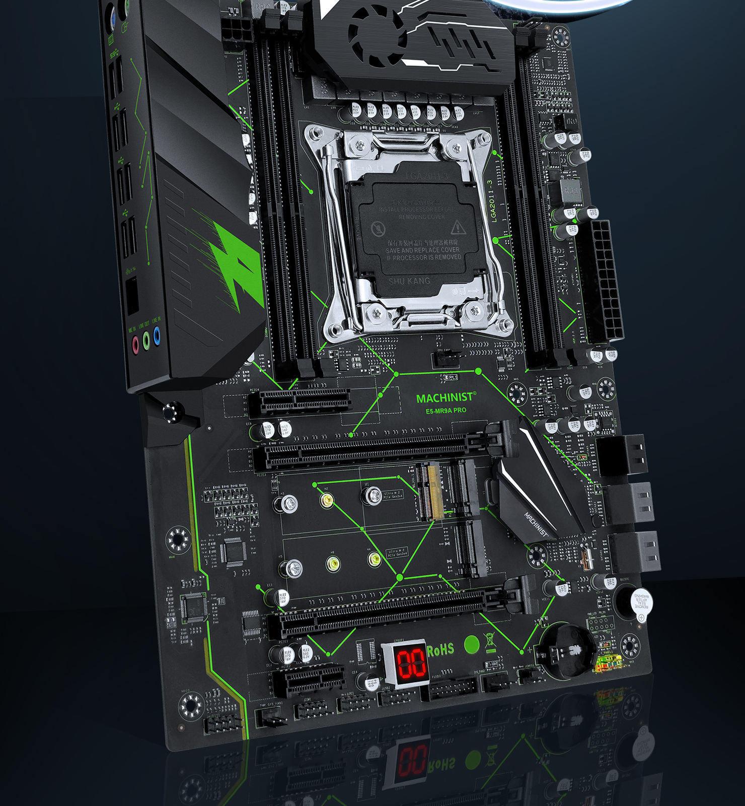 LGA 2011-3 Motherboard PS/2 Xeon E5 2670 V3 CPU DDR4 Four-channel On-Board Audio