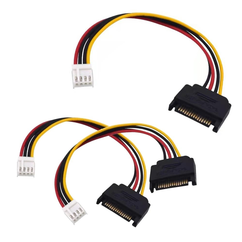 3 Pack Floppy Drive to Sata Adapter 15 PIN SATA Male to 4 PIN FDD Female Power S