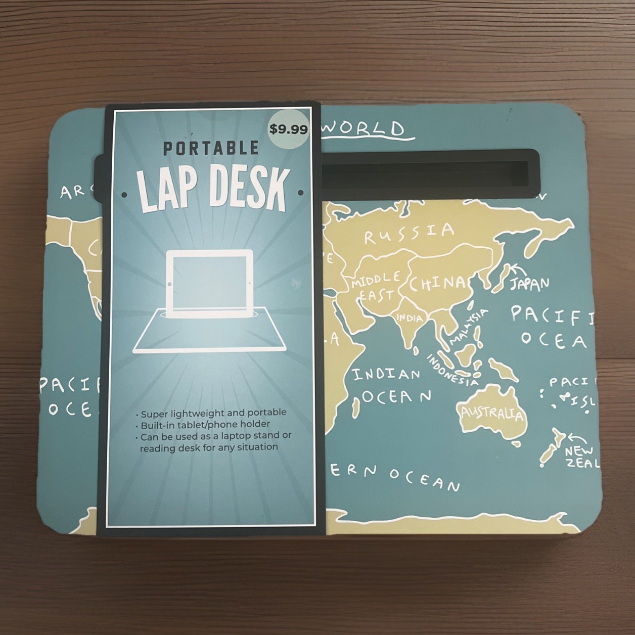 Portable Lap Desk Lightweight, Tablet/Phone Holder, Laptop Stand Or Reading Desk