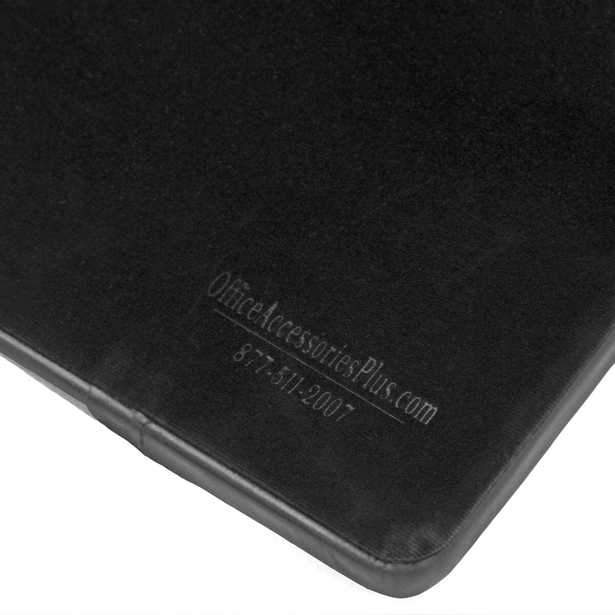 Leather Desk Pad (34 x 20) (Black) w/ Side Rails